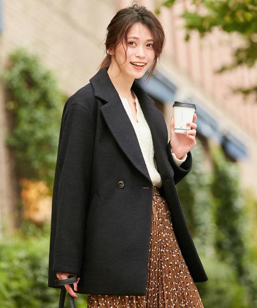 ANY SIS（エニィスィス）の「【高機能！ADS採用】ウールミルド ダウン コート（ダウンジャケット/コート・レディース・ブラック系/グレー系・1/2/3）」の2枚目の写真