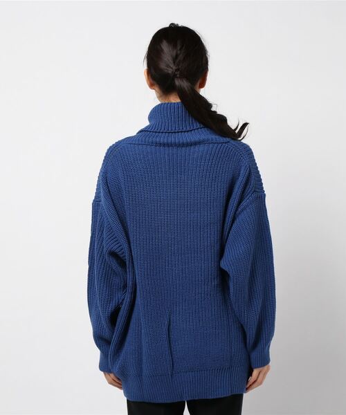 coca(coca)(コカ)の「ボリュームネックニットトップス(ニット/セーター・レディース・アイボリー/ブルー/ブラック/イエロー・ONE SIZE)」の6枚目の写真