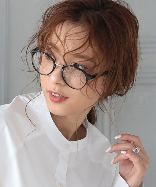 DONOBAN（ドノバン）の「【UVカット率 99％以上】UVカットトップフレームメガネ（メガネ・レディース・ブラック/ブラウン系その他/ブラウン系その他2/ブラウン系その他3・ONESIZE）」の9枚目の写真