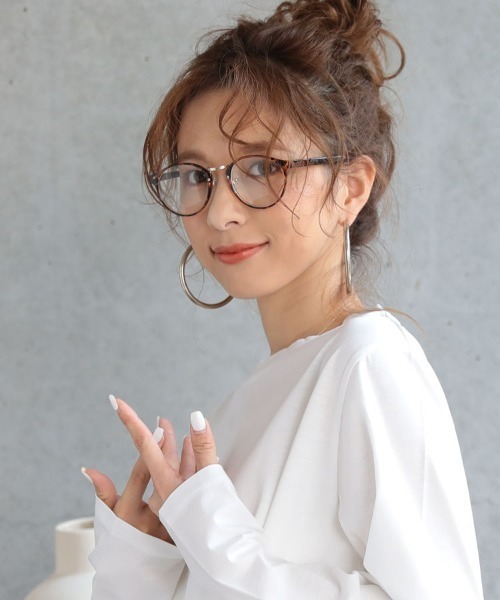 DONOBAN（ドノバン）の「【UVカット率 99％以上】UVカットトップフレームメガネ（メガネ・レディース・ブラック/ブラウン系その他/ブラウン系その他2/ブラウン系その他3・ONESIZE）」の13枚目の写真