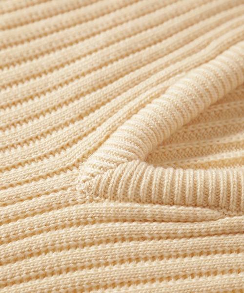 ADAM ET ROPE'（アダムエロペ）の「深Vネック片畦スリットプルオーバー（ニット/セーター・レディース・チャコールグレー/キナリ・FREE）」の12枚目の写真