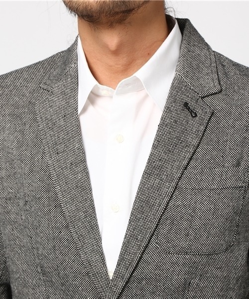 ウール混 ツイード テーラードジャケット（テーラードジャケット