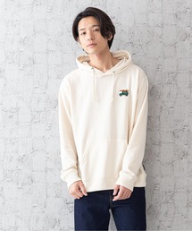 【OUTDOOR PRODUCTS】CAMPモチーフプルパーカー ワンポイント刺繍 ブランド発祥の地をモチーフにしたグラフィックデザイン ルーズシルエット ユニセックス