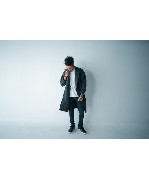 VIBGYOR（ヴィブジョー）の「【360】チェスターコート（チェスターコート・メンズ・ブラック/グレイッシュベージュ/オリーブ/ブラウン系その他/グレー系その他・LARGE/MEDIUM）」の7枚目の写真