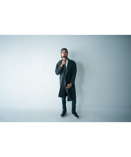 VIBGYOR（ヴィブジョー）の「【360】チェスターコート（チェスターコート・メンズ・ブラック/グレイッシュベージュ/オリーブ/ブラウン系その他/グレー系その他・LARGE/MEDIUM）」の8枚目の写真