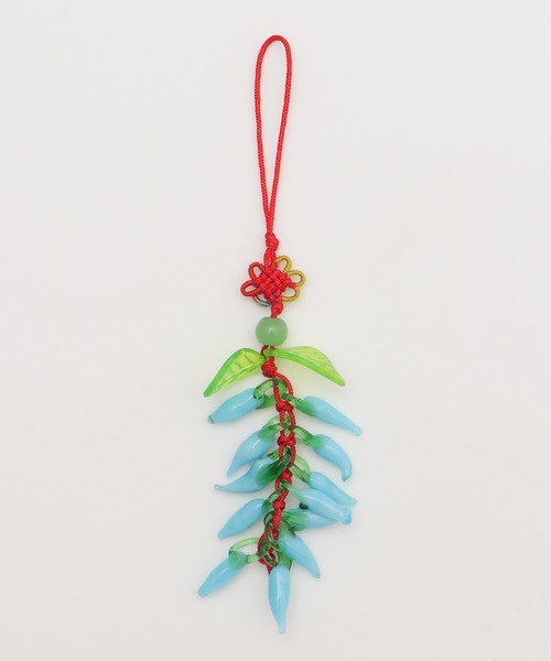 チャイハネ】魔除け・幸運のお守り チリホルダー 唐辛子ストラップ