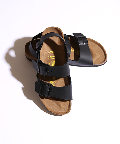 BIRKENSTOCK(ビルケンシュトック)の「BIRKENSTOCK MILANO N(サンダル・レディース・ホワイト/ブラック・37/38)」の3枚目の写真