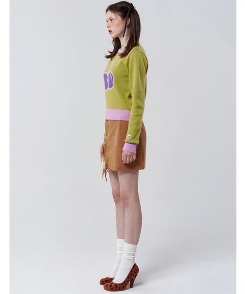 KIRSH(キルシー)の「【KOREA KIRSH オリジナルライン】『KIRSH/キルシー』BIG CHERRY JACQUARD KNIT/ビックチェリー ジャガード ニット(ニット/セーター・レディース・グリーン/パープル/オレンジ・FREE)」の6枚目の写真