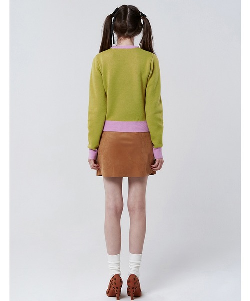 KIRSH(キルシー)の「【KOREA KIRSH オリジナルライン】『KIRSH/キルシー』BIG CHERRY JACQUARD KNIT/ビックチェリー ジャガード ニット(ニット/セーター・レディース・グリーン/パープル/オレンジ・FREE)」の7枚目の写真