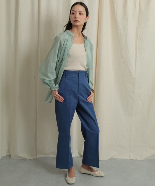 SENSE OF PLACE by URBAN RESEARCH(センスオブプレイスバイアーバンリサーチ)の「バックスリットストレートワイドパンツ(その他パンツ・レディース・ブラック/ベージュ/ロイヤルブルー・SMALL/MEDIUM)」の10枚目の写真