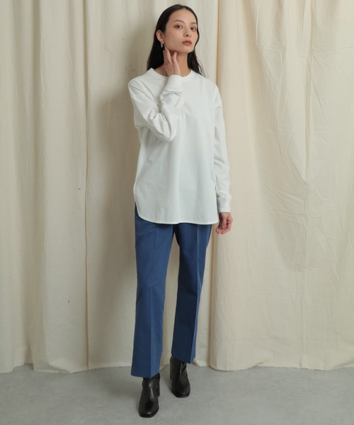 SENSE OF PLACE by URBAN RESEARCH(センスオブプレイスバイアーバンリサーチ)の「バックスリットストレートワイドパンツ(その他パンツ・レディース・ブラック/ベージュ/ロイヤルブルー・SMALL/MEDIUM)」の11枚目の写真