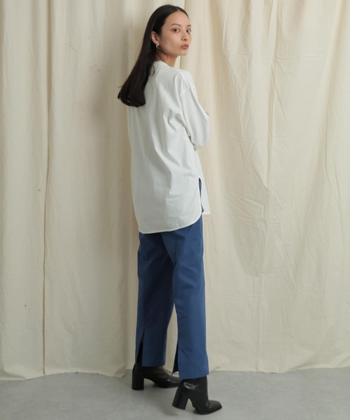 SENSE OF PLACE by URBAN RESEARCH(センスオブプレイスバイアーバンリサーチ)の「バックスリットストレートワイドパンツ(その他パンツ・レディース・ブラック/ベージュ/ロイヤルブルー・SMALL/MEDIUM)」の14枚目の写真