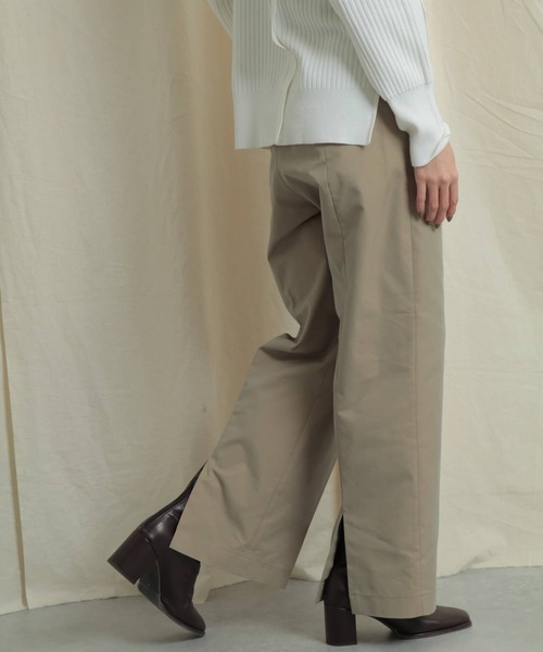 SENSE OF PLACE by URBAN RESEARCH(センスオブプレイスバイアーバンリサーチ)の「バックスリットストレートワイドパンツ(その他パンツ・レディース・ブラック/ベージュ/ロイヤルブルー・SMALL/MEDIUM)」の18枚目の写真