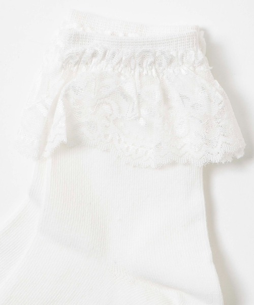 WEGO（ウィゴー）の「WEGO/レースソックス（ソックス/靴下・レディース・ブラック/ホワイト/ブラック系その他/ホワイト系その他・FREE）」の9枚目の写真