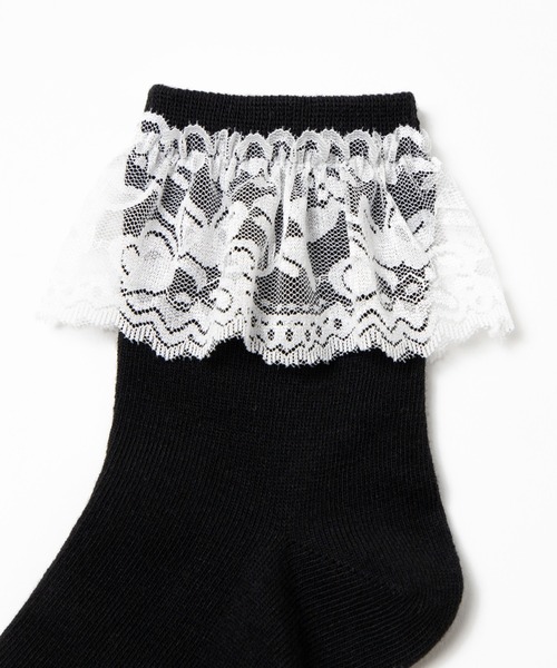 WEGO（ウィゴー）の「WEGO/レースソックス（ソックス/靴下・レディース・ブラック/ホワイト/ブラック系その他/ホワイト系その他・FREE）」の11枚目の写真