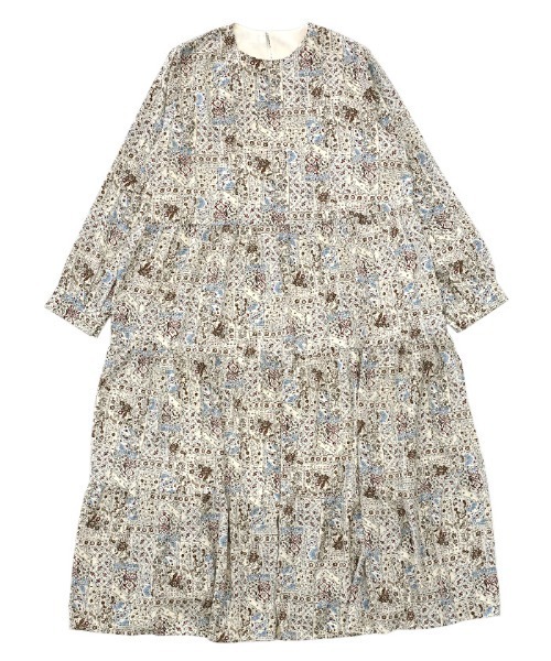 select MOCA（セレクトモカ）の「2021 SS 小花柄レトロティアードワンピース（ワンピース・レディース・ホワイト/ブラウン・FREE）」の17枚目の写真