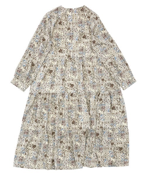 select MOCA（セレクトモカ）の「2021 SS 小花柄レトロティアードワンピース（ワンピース・レディース・ホワイト/ブラウン・FREE）」の19枚目の写真