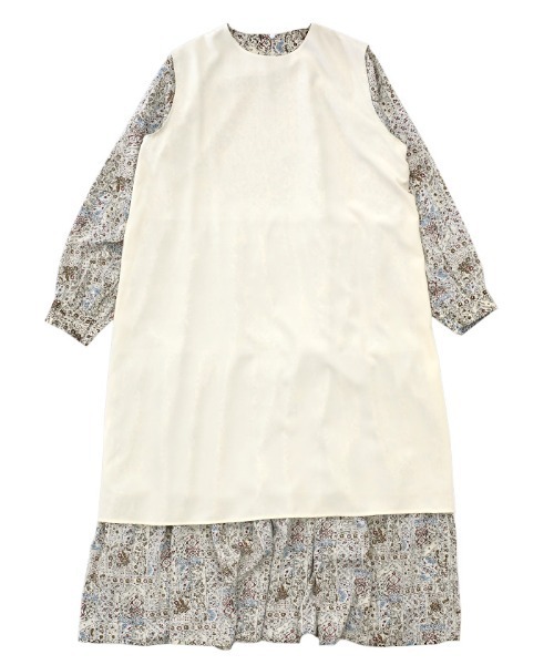 select MOCA（セレクトモカ）の「2021 SS 小花柄レトロティアードワンピース（ワンピース・レディース・ホワイト/ブラウン・FREE）」の20枚目の写真