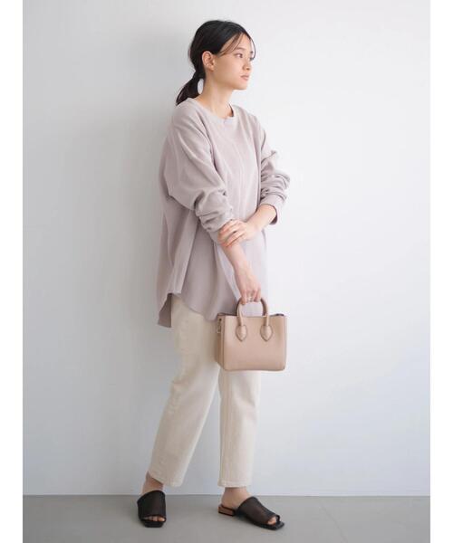 AMERICAN HOLIC（アメリカンホリック）の「編み違いカットプルオーバー　＊（Tシャツ/カットソー・レディース・チャコールグレー/アイボリー/ライトピンク・M/L）」の20枚目の写真