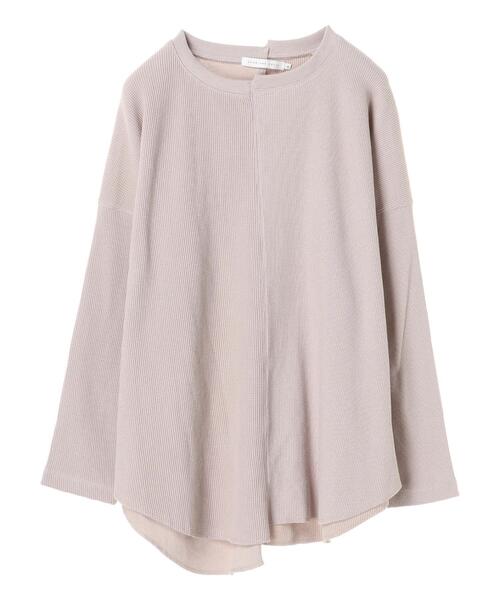 AMERICAN HOLIC（アメリカンホリック）の「編み違いカットプルオーバー　＊（Tシャツ/カットソー・レディース・チャコールグレー/アイボリー/ライトピンク・M/L）」の9枚目の写真