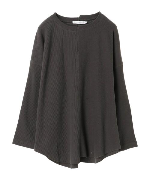 AMERICAN HOLIC（アメリカンホリック）の「編み違いカットプルオーバー　＊（Tシャツ/カットソー・レディース・チャコールグレー/アイボリー/ライトピンク・M/L）」の2枚目の写真