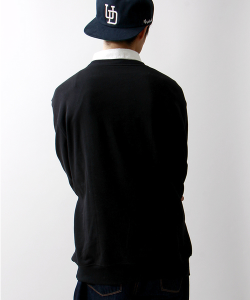 BASQUIAT(バスキア)の「∴WEGO/BASQUIATプリントスウェット(スウェット・メンズ・ブラック/レッド・LARGE/MEDIUM)」の5枚目の写真