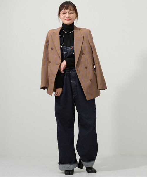 M nort(エムノート)の「【わたなべ麻衣プロデュース】岡山デニム ルーズデニムオーバーオール(サロペット/オーバーオール・レディース・サックスブルー/ダークブルー・SMALL/MEDIUM)」の10枚目の写真