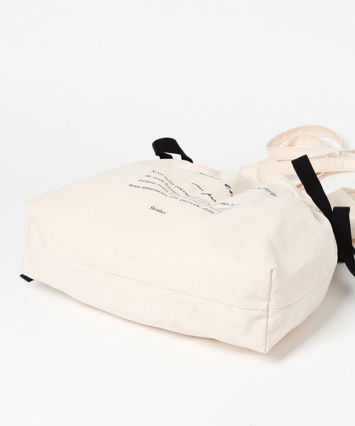 Heather（ヘザー）の「リボンキンチャクトート  940028（トートバッグ・レディース・ホワイト/アイボリー・ONE SIZE）」の8枚目の写真