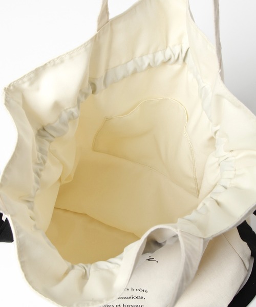 Heather（ヘザー）の「リボンキンチャクトート  940028（トートバッグ・レディース・ホワイト/アイボリー・ONE SIZE）」の16枚目の写真