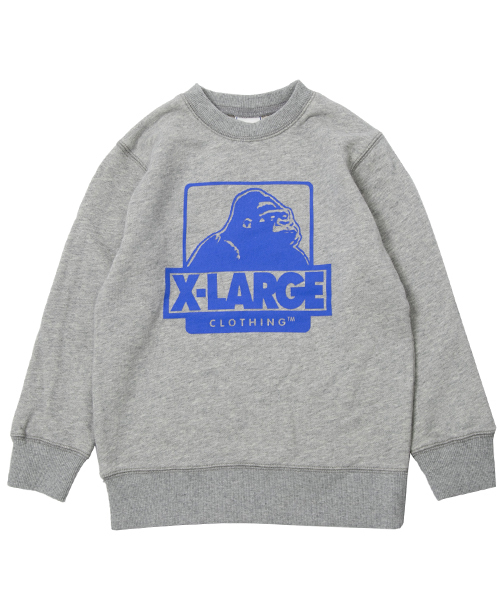 XLARGE KIDS(エクストララージキッズ)の「CREW SWEAT OG(スウェット・キッズ・ネイビー/アッシュ/ホワイト・7T/4T/8T/6T/5T)」の3枚目の写真
