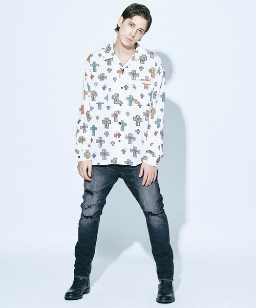 Kj着用　MSML 長袖シャツ　CROSSES OPENCOLLAR Kj着用 MSML 長袖シャツ CROSSES OPENCOLLAR - メルカリ