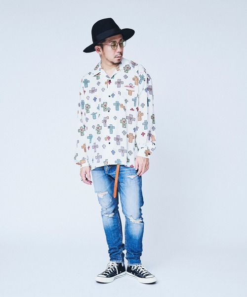 MSML メキシカンクロス　セットアップMサイズ セットアップMSML CROSSES ロングスリーブシャツ+ハーフパンツ