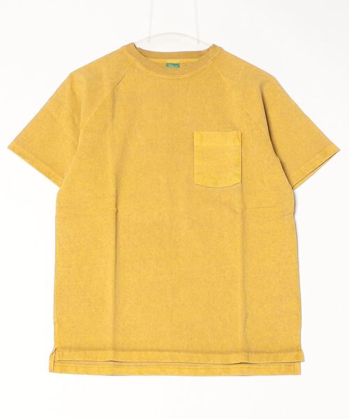 Good On(グッドオン)の「グッドオン Good On SHORT SLEEVE RAGLAN HEAVY POCKET TEE(Tシャツ/カットソー・メンズ・パープル/イエロー/ダークブルー・M/LL/S/L)」の1枚目の写真