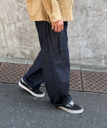 GLOSTER | 【unlume/アンルーム】NOAH PANTS ワイドテーパード タックパンツ(その他パンツ)