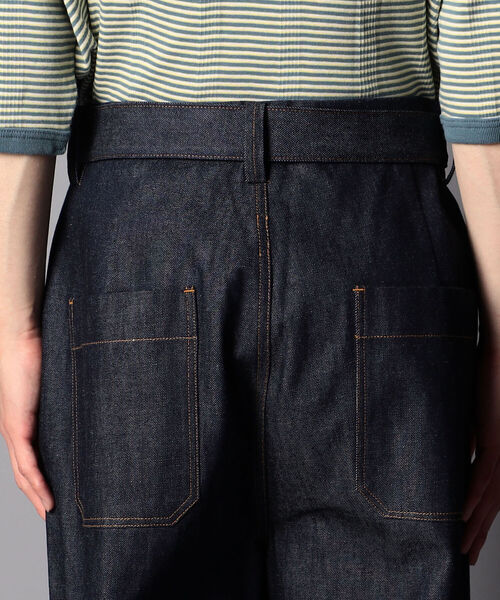 GLOSTER（グロスター）の「【unlume/アンルーム】NOAH PANTS ワイドテーパード タックパンツ（その他パンツ・メンズ・インディゴブルー/ホワイト/ブラック/グリーン・L/M）」の18枚目の写真