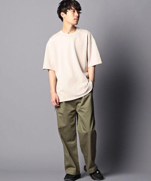 GLOSTER（グロスター）の「【unlume/アンルーム】NOAH PANTS ワイドテーパード タックパンツ（その他パンツ・メンズ・インディゴブルー/ホワイト/ブラック/グリーン・L/M）」の9枚目の写真