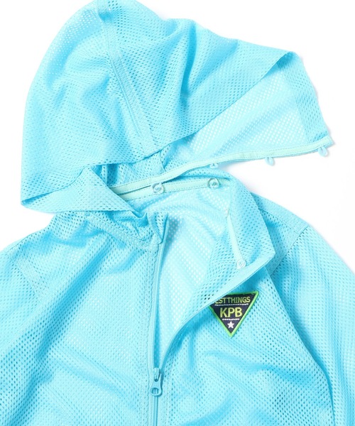 KP BOY（ケーピーボーイ）の「フード付きメッシュパーカー(90cm)（パーカー・キッズ・スカイブルー/ブルー系その他・90cm）」の6枚目の写真