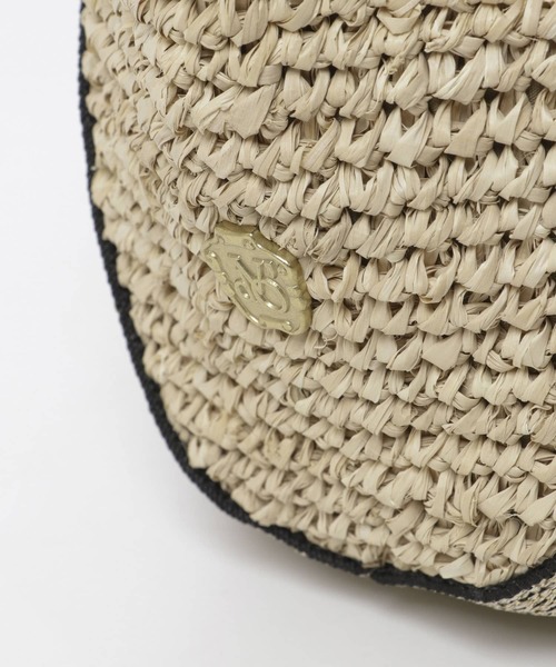 URBAN RESEARCH ROSSO（アーバンリサーチロッソ）の「VIOLAd’ORO　ラフィアカゴバッグ SMALL（かごバッグ・レディース・ゴールド/ライトブラウン/ストライプ・-）」の10枚目の写真