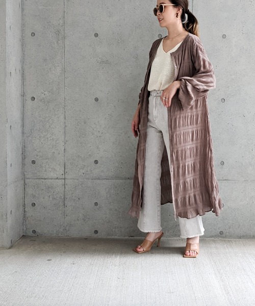 Per sist ence(パーシエンス)の「Per sist ence/パーシエンス シャーリングワンピース(ワンピース・レディース・オフホワイト/ブラック/モカ・FREE)」の3枚目の写真