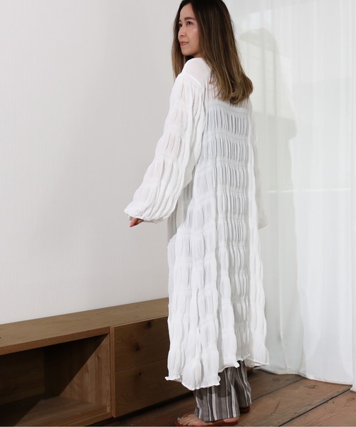 Per sist ence(パーシエンス)の「Per sist ence/パーシエンス シャーリングワンピース(ワンピース・レディース・オフホワイト/ブラック/モカ・FREE)」の15枚目の写真