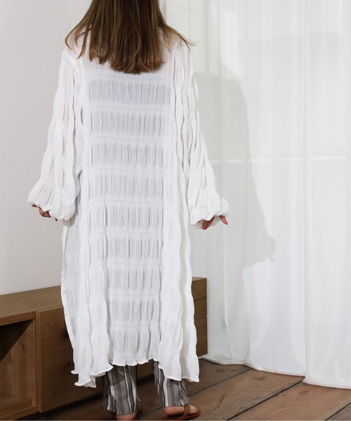 Per sist ence(パーシエンス)の「Per sist ence/パーシエンス シャーリングワンピース(ワンピース・レディース・オフホワイト/ブラック/モカ・FREE)」の13枚目の写真