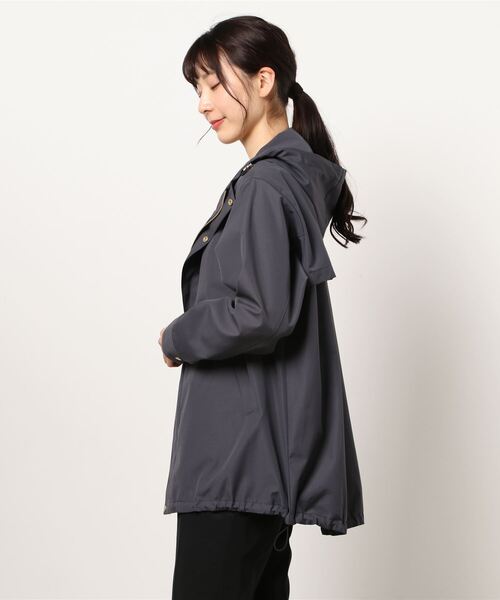 IENA P/C タフタ フーデットブルゾン 38 ブラック IENA(イエナ)の「Pタフタフーデットブルゾン◇」 - PARTE