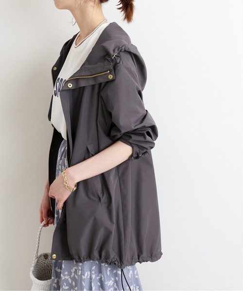 IENA イエナ フーデッドブルゾン36 美品 IENA（イエナ）の「P/Cタフタフーデットブルゾン◇（ブルゾン）」 - WEAR