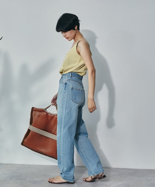 ECRIRE（エクリール）の「フロントボタンキャミ（キャミソール・レディース・ブラック/オフホワイト/イエロー/グリーン/ラベンダー・フリー）」の16枚目の写真