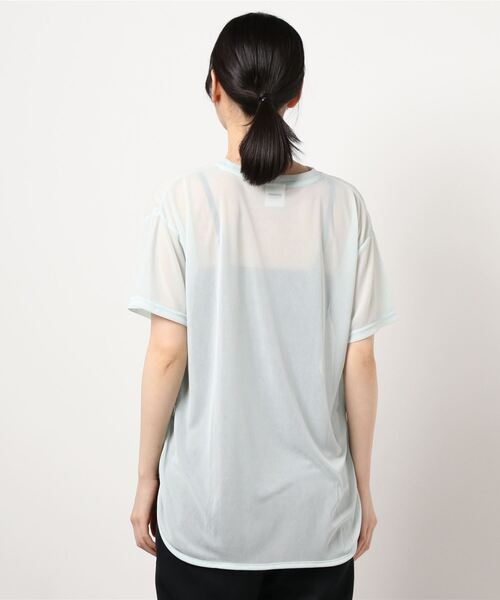 CIAOPANIC（チャオパニック）の「ラウンドシアーTシャツ（Tシャツ/カットソー・レディース・オフホワイト/ブラック/ブルー系その他・FREE）」の5枚目の写真