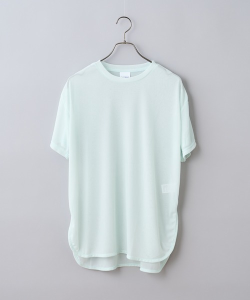 CIAOPANIC（チャオパニック）の「ラウンドシアーTシャツ（Tシャツ/カットソー・レディース・オフホワイト/ブラック/ブルー系その他・FREE）」の3枚目の写真