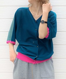 Q | レーヨンナイロン 2wayドルマンニット(ニット/セーター)