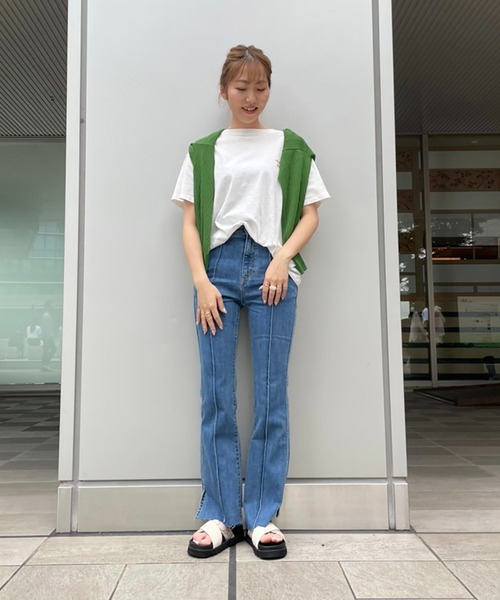 FREE'S MART（フリーズマート）の「◆レトロロゴビッグＴシャツ（Tシャツ/カットソー・レディース・ブラック/ホワイト/イエロー・FREE）」の8枚目の写真