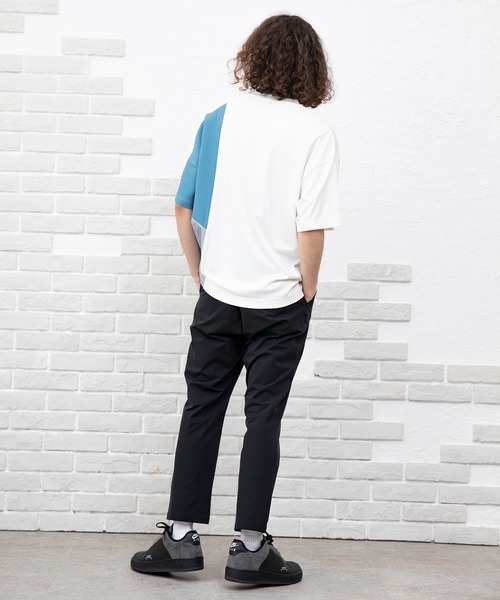 NIDO（ニド）の「スムース切り替えＴシャツ（Tシャツ/カットソー・メンズ・ネイビー/ホワイト・MEDIUM/LARGE）」の3枚目の写真