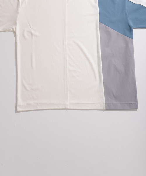 NIDO（ニド）の「スムース切り替えＴシャツ（Tシャツ/カットソー・メンズ・ネイビー/ホワイト・MEDIUM/LARGE）」の9枚目の写真